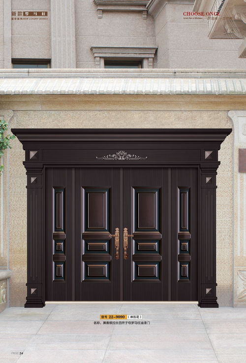 精裝修大門改造愛林堡韓式不銹鋼進戶門鑄鋁防爆門佛山門廠批發(fā)